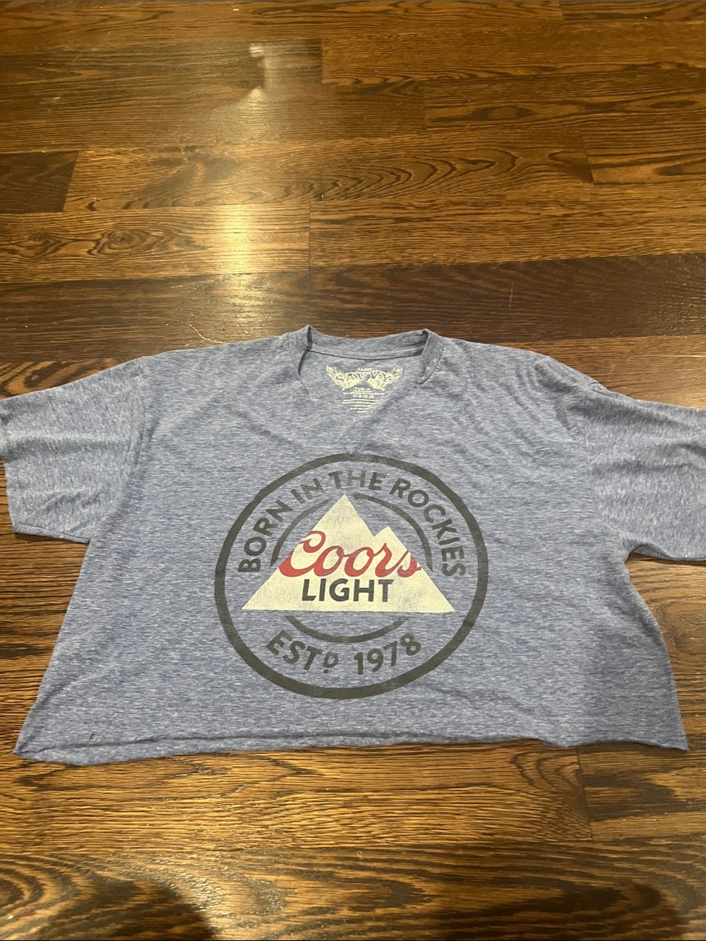 Savvy Heather Blue Coors Light Logo Tee